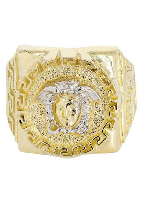 10k versace ring|versace earrings for men.